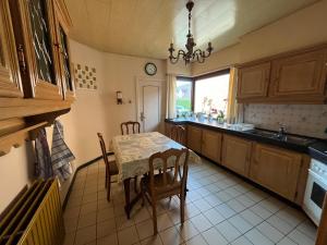 Kuchyň nebo kuchyňský kout v ubytování Vakantiehuis Santorini