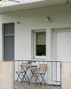 Balkón nebo terasa v ubytování ARBOR Ktistades hosting