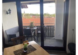 Balkón nebo terasa v ubytování Kegelspiel Apartments