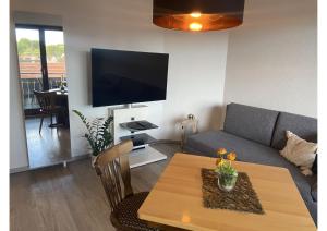 TV a/nebo společenská místnost v ubytování Kegelspiel Apartments