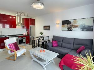 Kuchyň nebo kuchyňský kout v ubytování Apartamento Hibiscos, San Juan de Capistrano