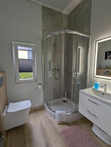 Koupelna v ubytování Tinyhouse Daniel