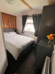 Katil atau katil-katil dalam bilik di Northumberland Caravan Holiday