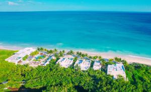 an aerial view of a resort near the ocean at Blue Diamond Luxury Boutique - All Inclusive Adults Only in Playa del Carmen