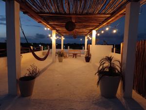Balkón nebo terasa v ubytování Secret Paradise Mahahual