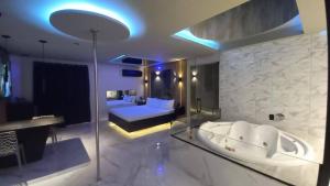 Kylpyhuone majoituspaikassa Prestige Motel 7