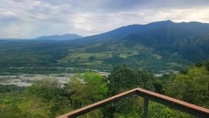 a view of a valley with mountains in the background at Guayupes Hotel de Aventura in Guamal
