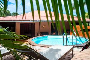 Bazén v ubytování Au Jardin Des Colibris Ecolodge&Spa nebo v jeho okolí