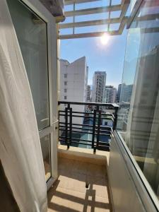 En balkon eller terrasse på Golden Sea Hotel