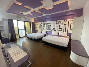 Postel nebo postele na pokoji v ubytování Beauty House Homestay