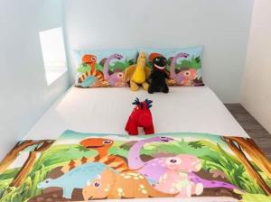 Łóżko lub łóżka w pokoju w obiekcie Haoyue Tongxin Family Homestay