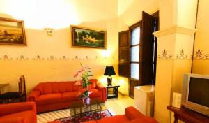 Ruang duduk di Posada Coatepec