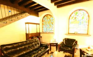 Ruang duduk di Posada Coatepec