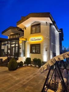 a building with a music concert sign on it at Cappadocia Villa Comfort in Nevsehir