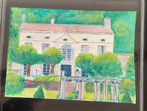 Villa Bacchus外面的花园