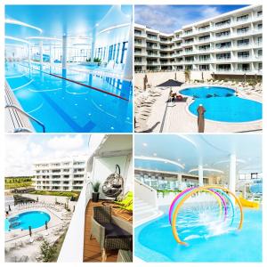 Bazén v ubytovaní Horyzont Apartamenty -Polanki AQUA- Strefa SPA z basenem i fitness studio, prywatny garaż alebo v jeho blízkosti