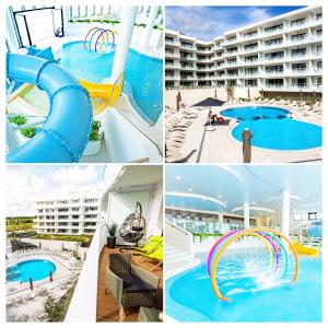 Bazén v ubytovaní Horyzont Apartamenty -Polanki AQUA- Strefa SPA z basenem i fitness studio, prywatny garaż alebo v jeho blízkosti