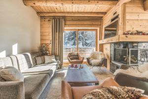 Ruang duduk di Chalet Nepal