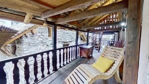 Balkón alebo terasa v ubytovaní Ca' Scocc, antica casa di montagna in Valsesia