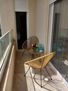 Svalir eða verönd á LUX Apartment Secret Residence