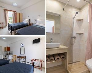 Ένα ή περισσότερα κρεβάτια σε δωμάτιο στο Valianos Studios - Apartments