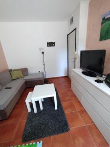 TV a/nebo společenská místnost v ubytování Apartman Šumski San