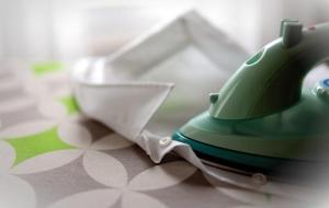 a green and white appliance sitting on a table at QUL-Khadisha in Astana