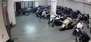 a bunch of motorcycles parked in a garage at H&ugrave;ng Phong Hotel - Near Dalat Night Market in Da Lat