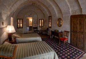 Postel nebo postele na pokoji v ubytování Hotel Temenni Evi