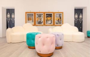 Ruang duduk di Gorgeous Apartment In Novalja With Wifi