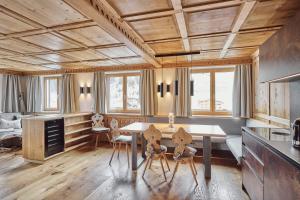 Area soggiorno di Fernsicht Alpen-Apartments