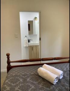 Ένα ή περισσότερα κρεβάτια σε δωμάτιο στο Mountain Lodge - sleeps 10