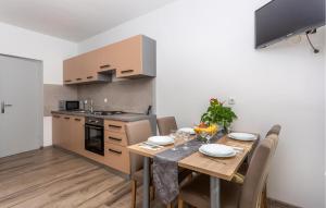 Kuchyňa alebo kuchynka v ubytovaní Stunning Apartment In Krk With Kitchen