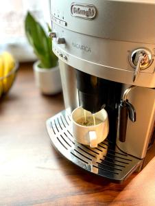 Παροχές για τσάι/καφέ στο City Ferienwohnung SKYLINE - mit großem Balkon & XXL- Sofa für bis zu 4 Personen