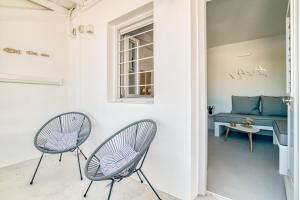 Sail in apt in the heart of Naousa休息區