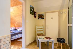 Łóżko lub łóżka w pokoju w obiekcie Gîte en montagne vosges alsaciennes