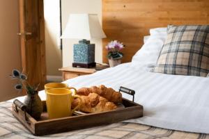 Postel nebo postele na pokoji v ubytování Crofters Cottage, Press Mains Farm Cottage