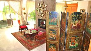 TV a/nebo společenská místnost v ubytování Barthélemy Guest House