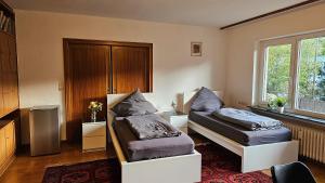 Ruang duduk di Stilvolles Appartment 5 Doppel Zimmer