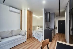 Postel nebo postele na pokoji v ubytování Apart Hotel Acropolis