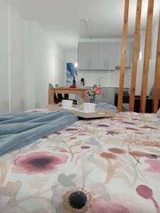 Postel nebo postele na pokoji v ubytování Céntrico y encantador estudio en Puerto de la Cruz