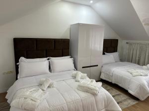 Posteľ alebo postele v izbe v ubytovaní Private house for daily rent