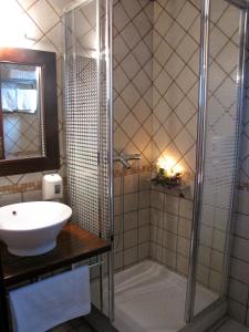 Koupelna v ubytování Hotel Mirovoli