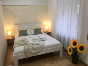 Posteľ alebo postele v izbe v ubytovaní Croatia_Zagreb Apartment