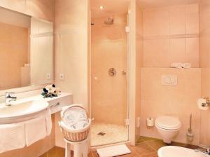 Koupelna v ubytování Boutiquehotel Säumler