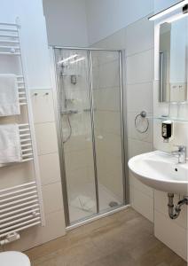 Koupelna v ubytování Pension Töpferhof