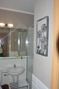 Koupelna v ubytování B&B Landrynka