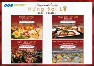 a flyer for a mung bat lay restaurant at FLC Luxury Hotel Quy Nhon in Quy Nhon