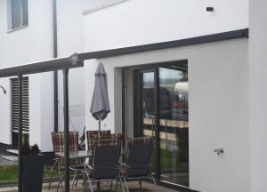 Balkón alebo terasa v ubytovaní Appartement HANNE