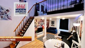 Posezení v ubytování Little Americas Westend Apartments